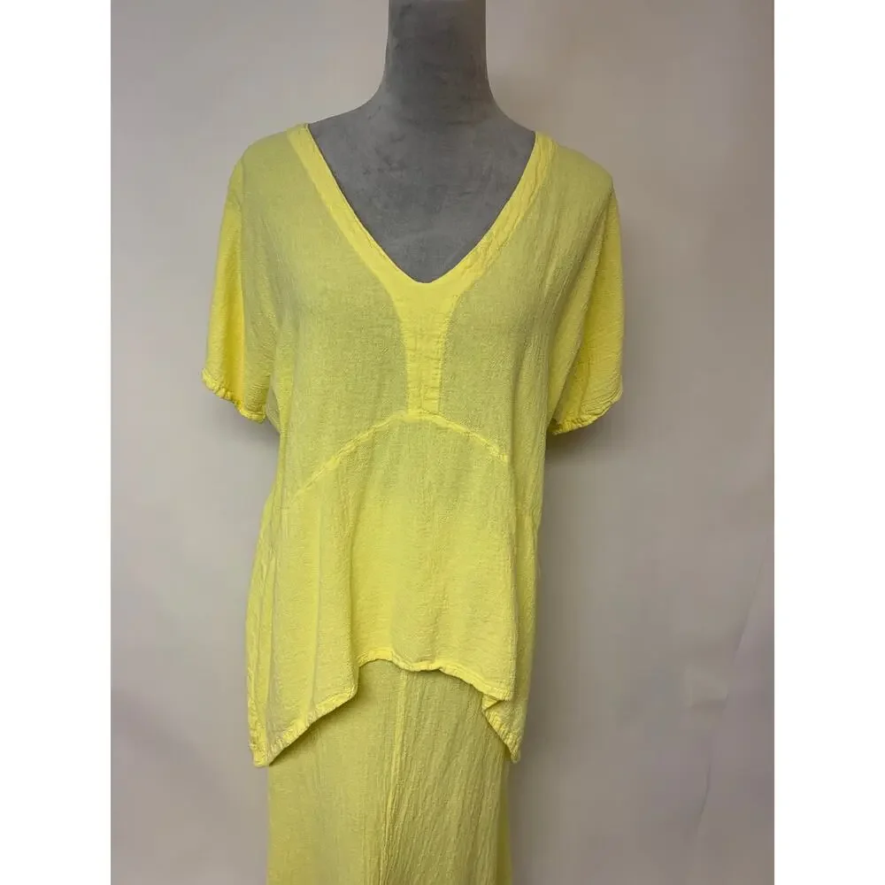 Oh My Gauze Skirt Set Maxi  Bohemian Vibrant Lagenlook Causal Relaxed SZ 2(L/XL) - Picture 2 of 12